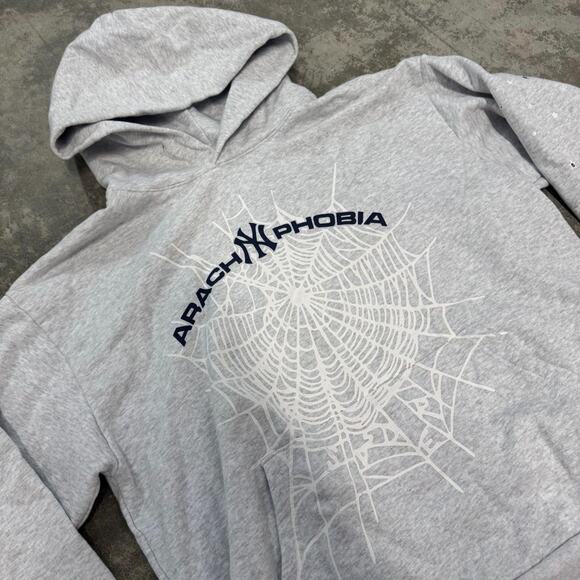 Sp5der arach phobia grey hoodie - Picture 2 of 3
